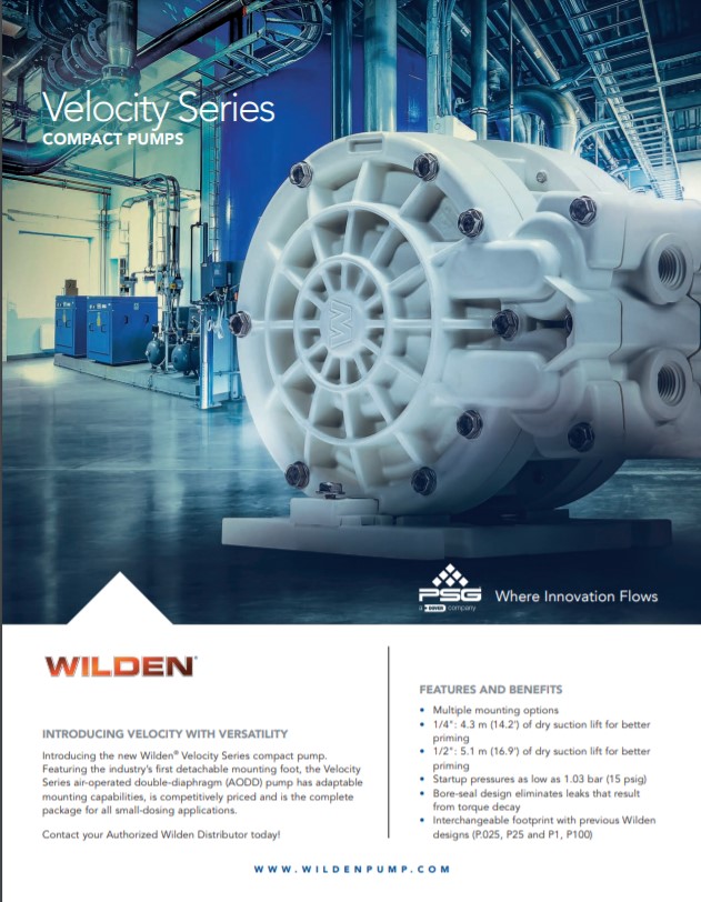 Wilden Velocity Series Compact Pumps