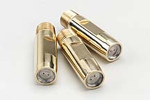 Gatewood Double Parallel Stream Stainless Tips in Brass Long Shell