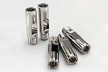 Gatewood Double Parallel Stream Stainless Tips in Stainless Steel Long High Pressure Shell