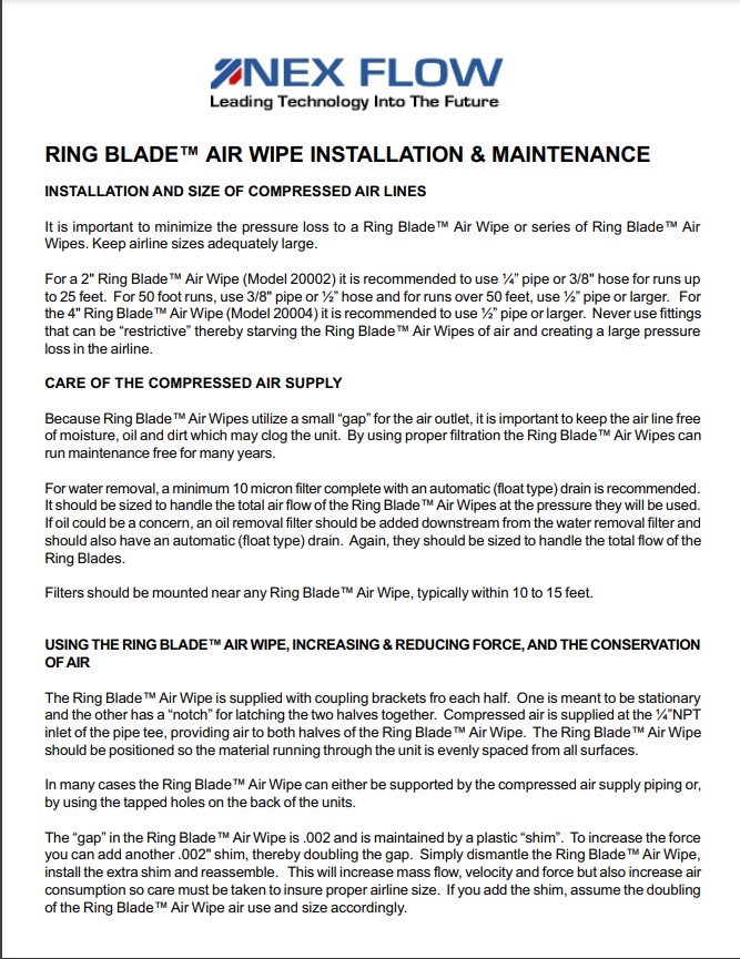 ring blade maintenance