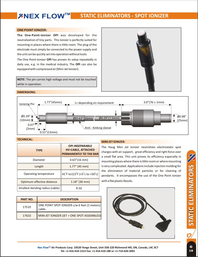 spot ionizer