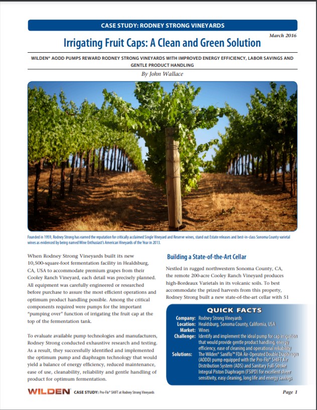 Wilden Rodney Strong Vineyard - Case Study